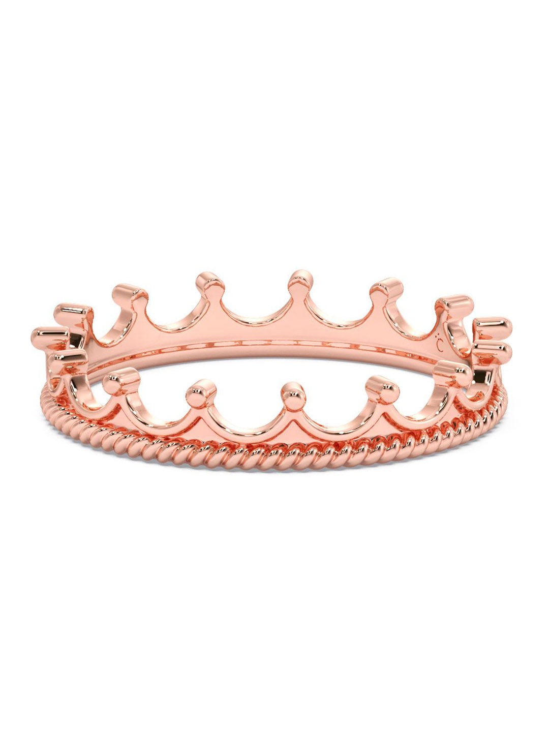 

CANDERE A KALYAN JEWELLERS COMPANY 14KT 585 BIS Hallmark Rose Gold Ring- 1.43 gm