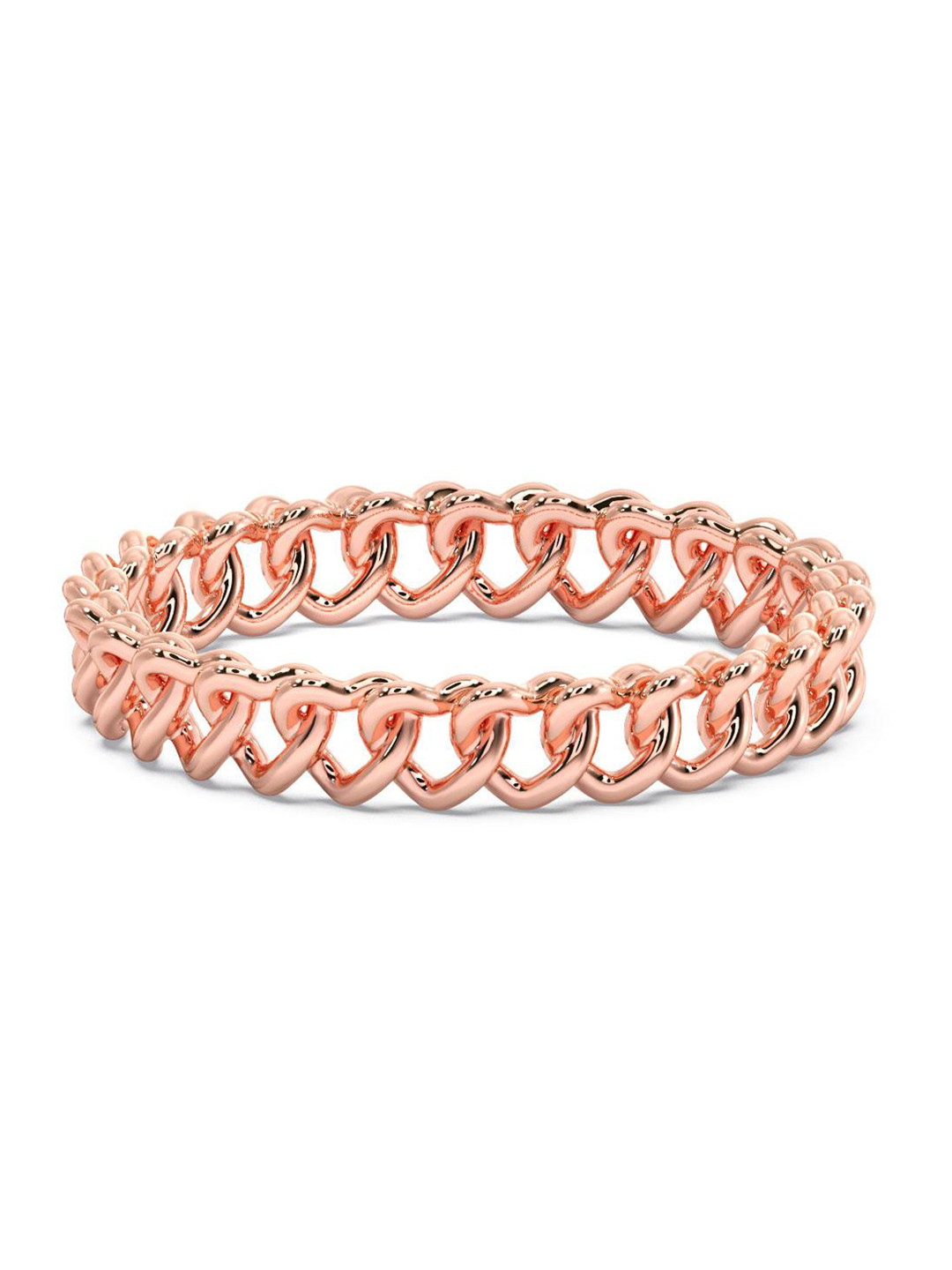 

CANDERE A KALYAN JEWELLERS COMPANY 14KT BIS Hallmark Lightweight Rose Gold Ring-1.31gm