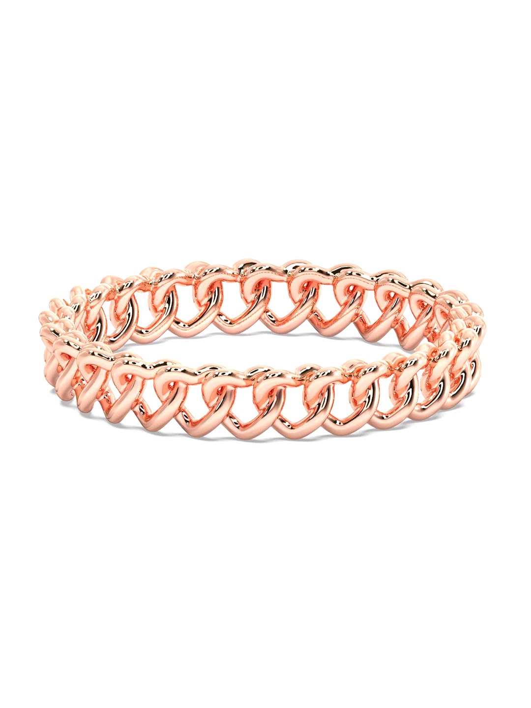 

CANDERE A KALYAN JEWELLERS COMPANY 14KT Rose Gold Lightweight Finger Ring-1.22gm
