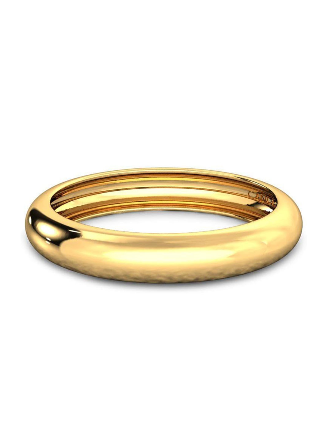 

CANDERE A KALYAN JEWELLERS COMPANY 18KT BIS Hallmark Gold Finger Ring-1.24 g