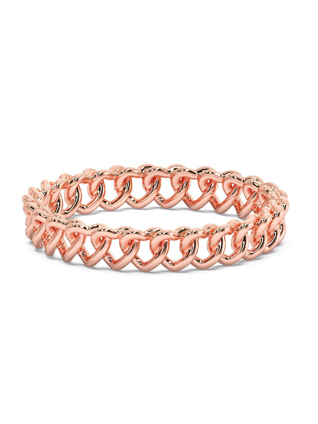 

CANDERE A KALYAN JEWELLERS COMPANY 18KT Rose Gold Lightweight Finger Ring-1.43gm