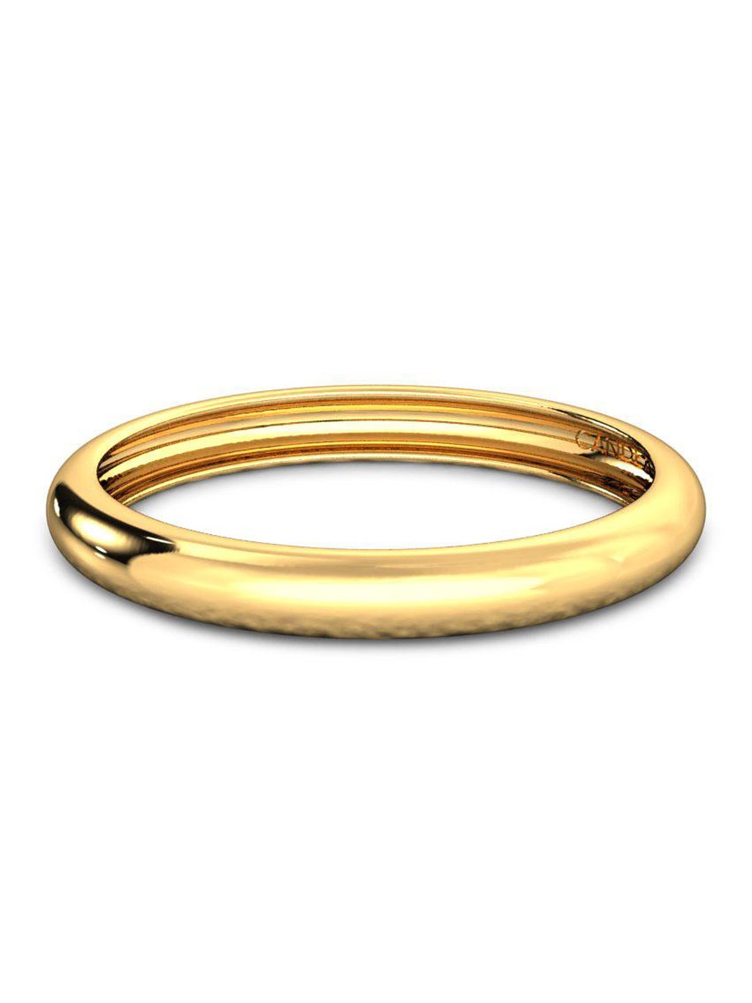 

CANDERE A KALYAN JEWELLERS COMPANY 18KT BIS Hallmark Gold Finger Ring-1.37gm