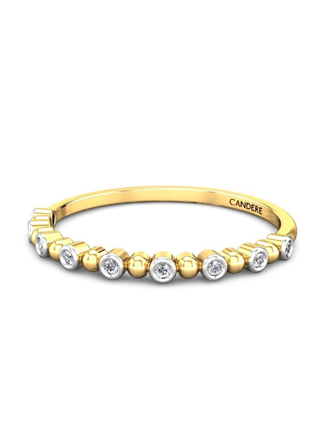 

CANDERE A KALYAN JEWELLERS COMPANY 22KT Gold Cubic Zirconia Ring-1.55gm