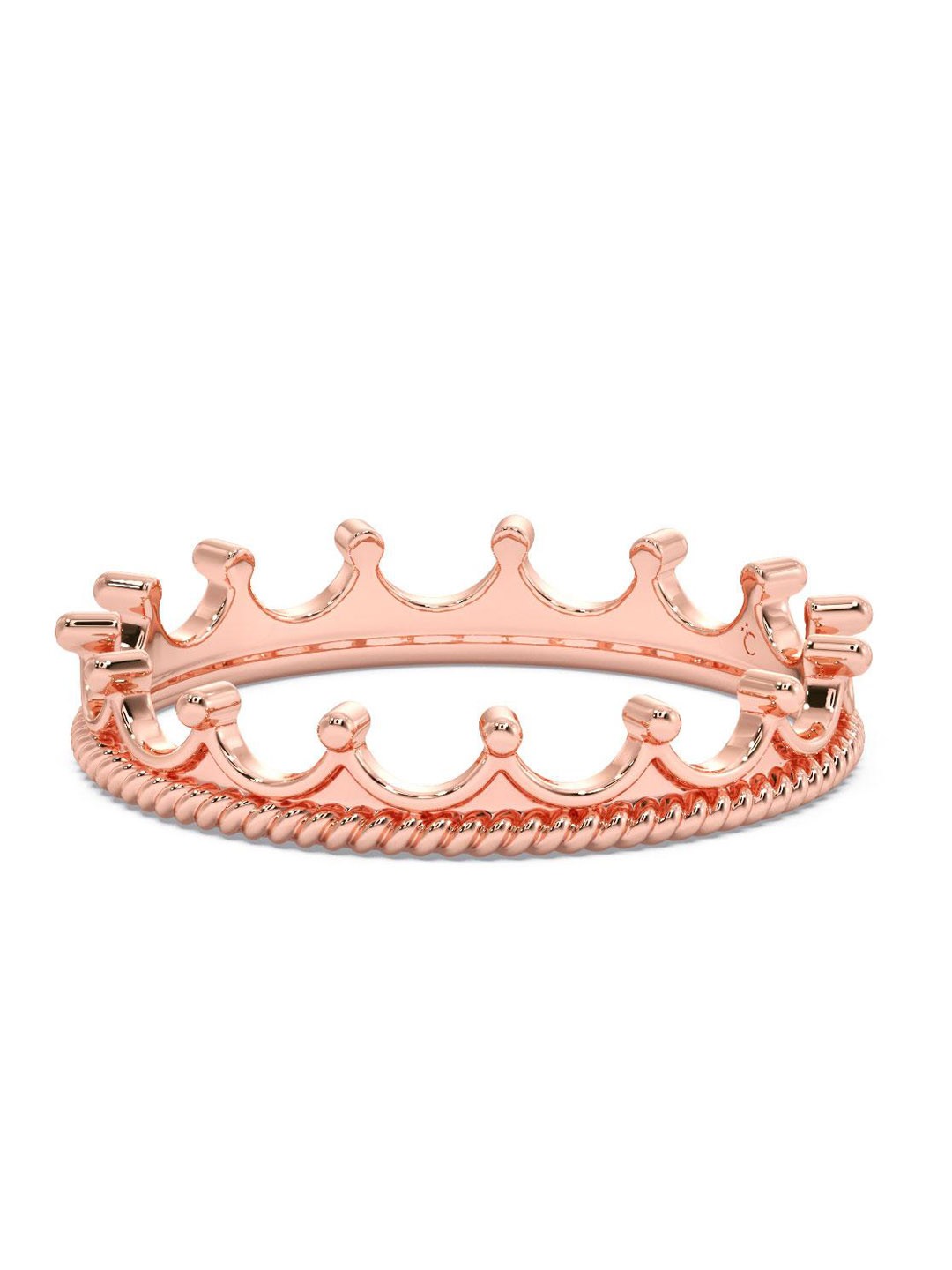 

CANDERE A KALYAN JEWELLERS COMPANY 14KT Rose Gold Finger Ring-1.28gm