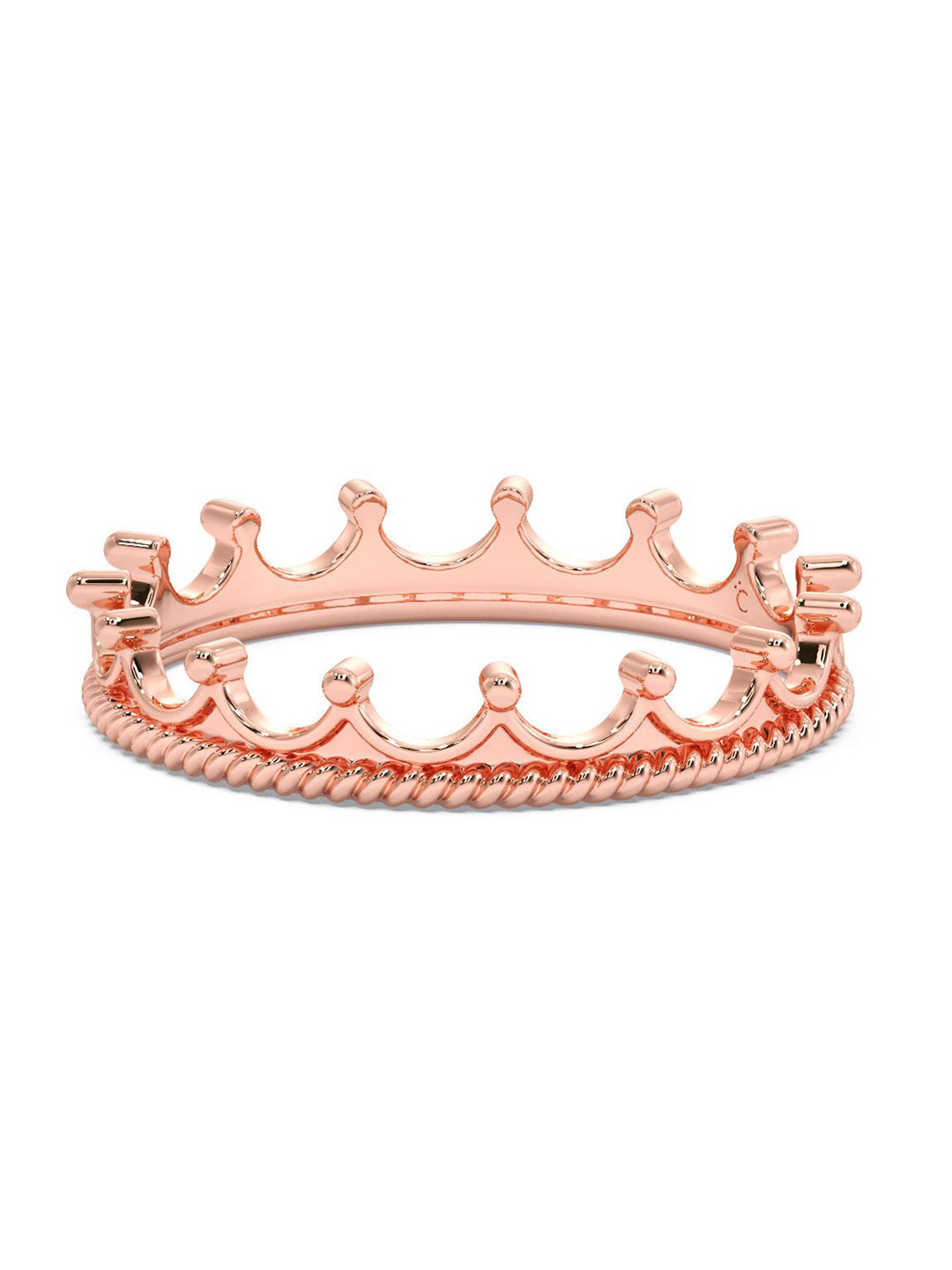 

CANDERE A KALYAN JEWELLERS COMPANY 18KT Rose Gold Lightweight Finger Ring1.6gm