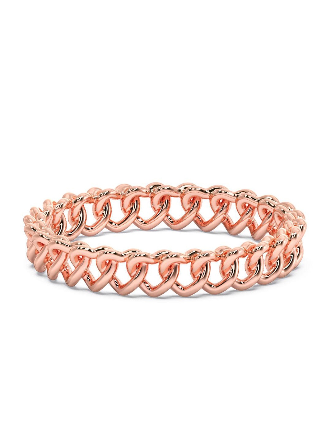 

CANDERE A KALYAN JEWELLERS COMPANY 18KT Rose Gold Lightweight Finger Ring-1.52g