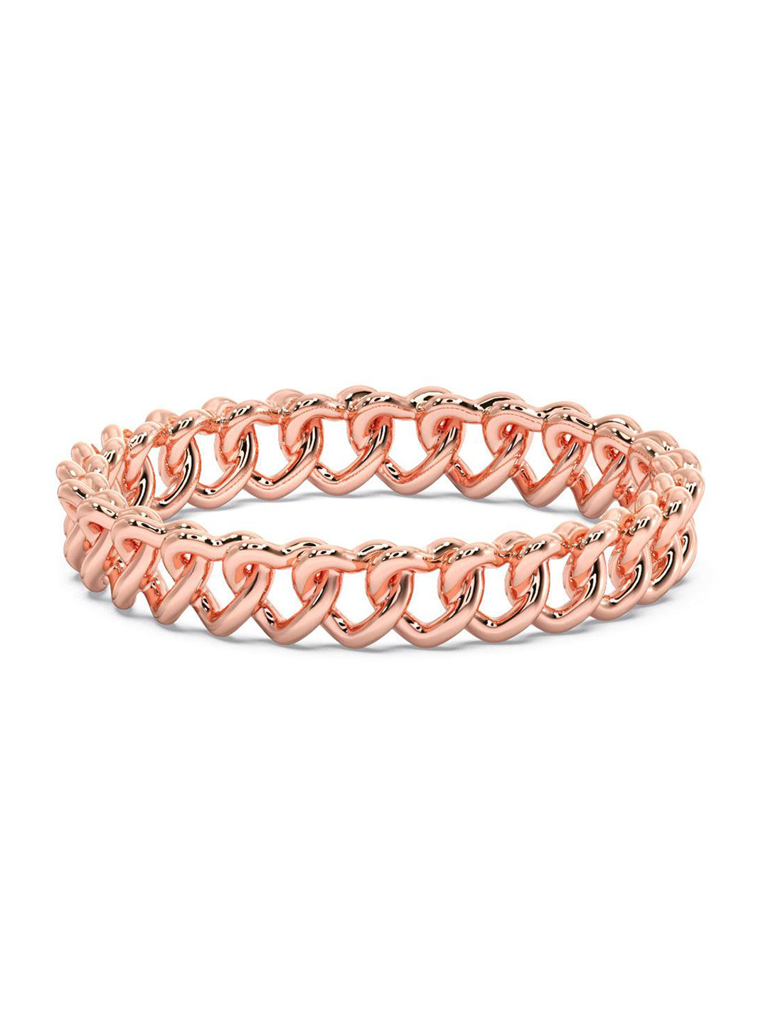 

CANDERE A KALYAN JEWELLERS COMPANY 18KT Rose Gold Lightweight Finger Ring-1.32gm