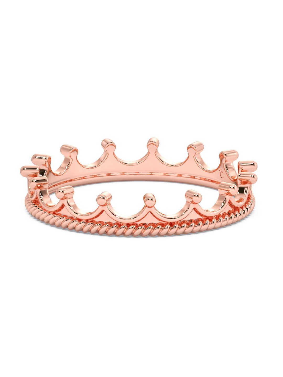 

CANDERE A KALYAN JEWELLERS COMPANY 14KT 585 BIS Hallmark Rose Gold Ring- 1.23 gm