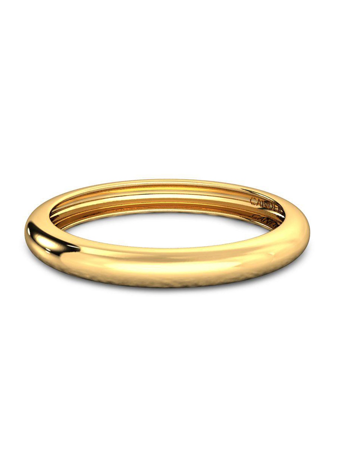 

CANDERE A KALYAN JEWELLERS COMPANY Men 18KT Gold Band Finger Ring-1.26gm