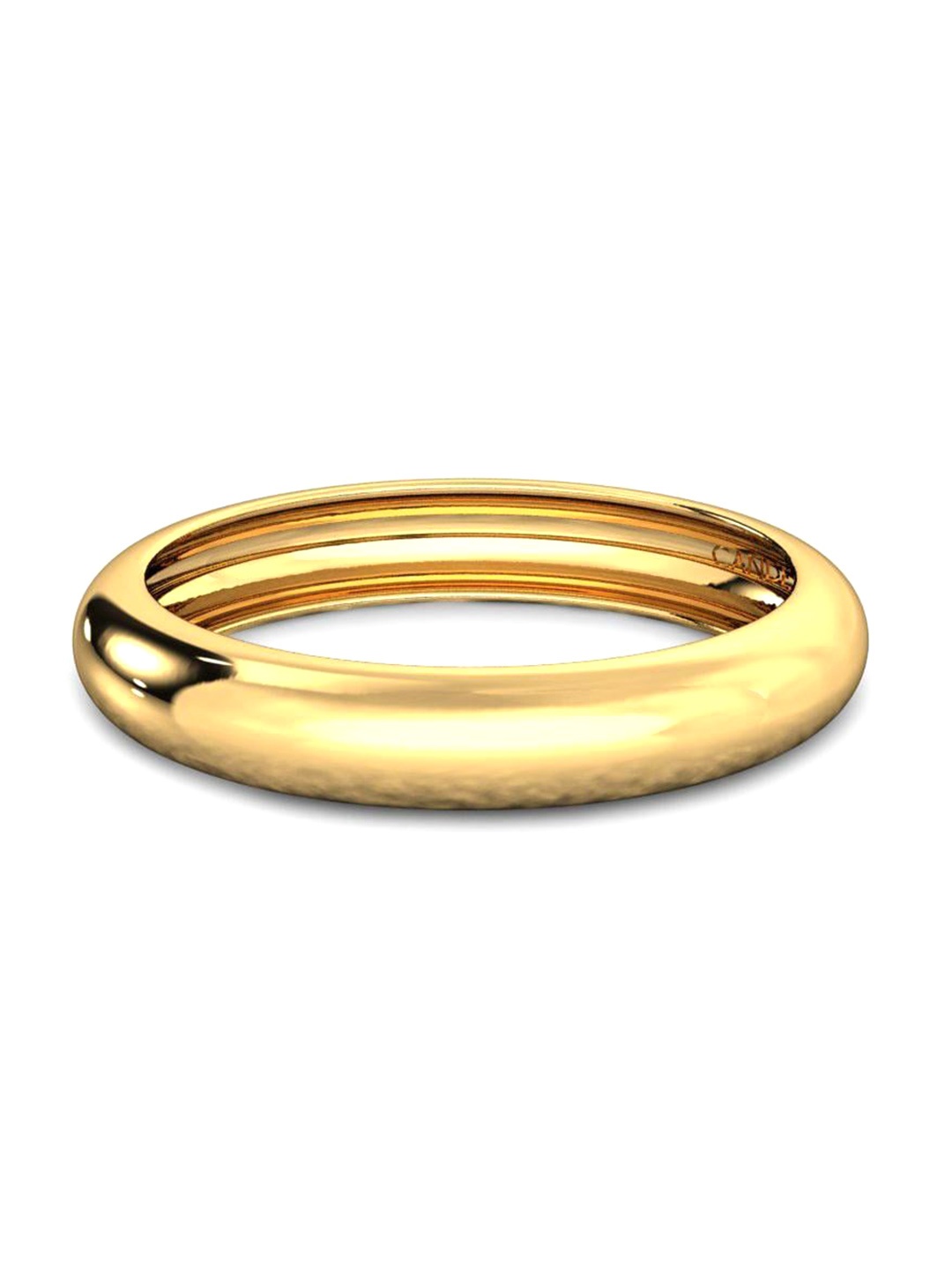 

CANDERE A KALYAN JEWELLERS COMPANY 18KT Gold BIS Hallmark Band Ring - 1.41 gm