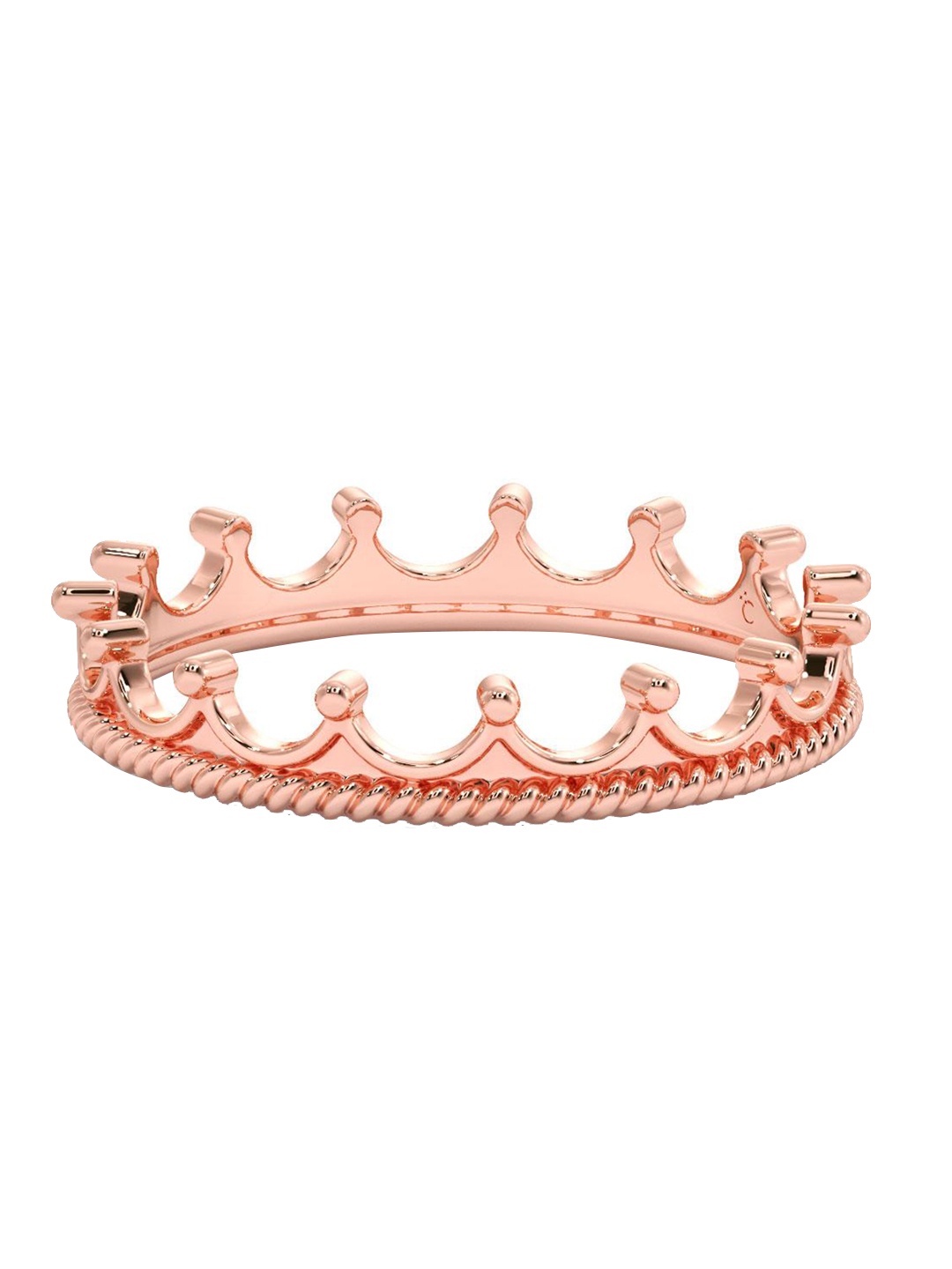 

CANDERE A KALYAN JEWELLERS COMPANY 18KT 750 BIS Hallmark Rose Gold Ring- 1.72 gm