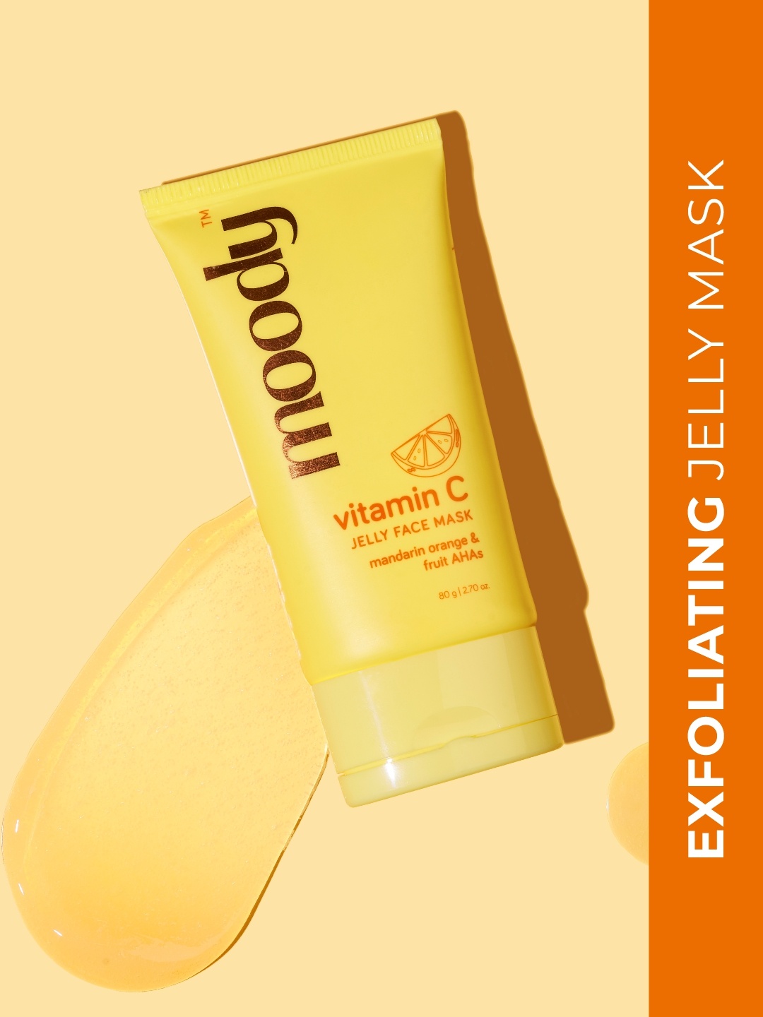 

MOODY Vitamin C Jelly Face Mask Mandarin Orange & Fruit AHA 80 g, Yellow