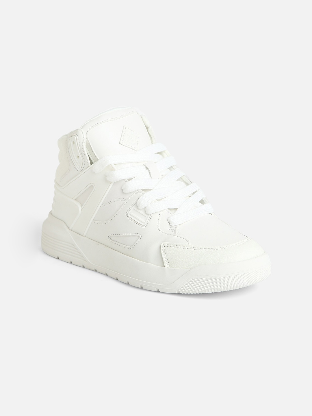

Call It Spring Women WIILDE100 Textured Mid Top Comfort Insole Basics Sneakers, White