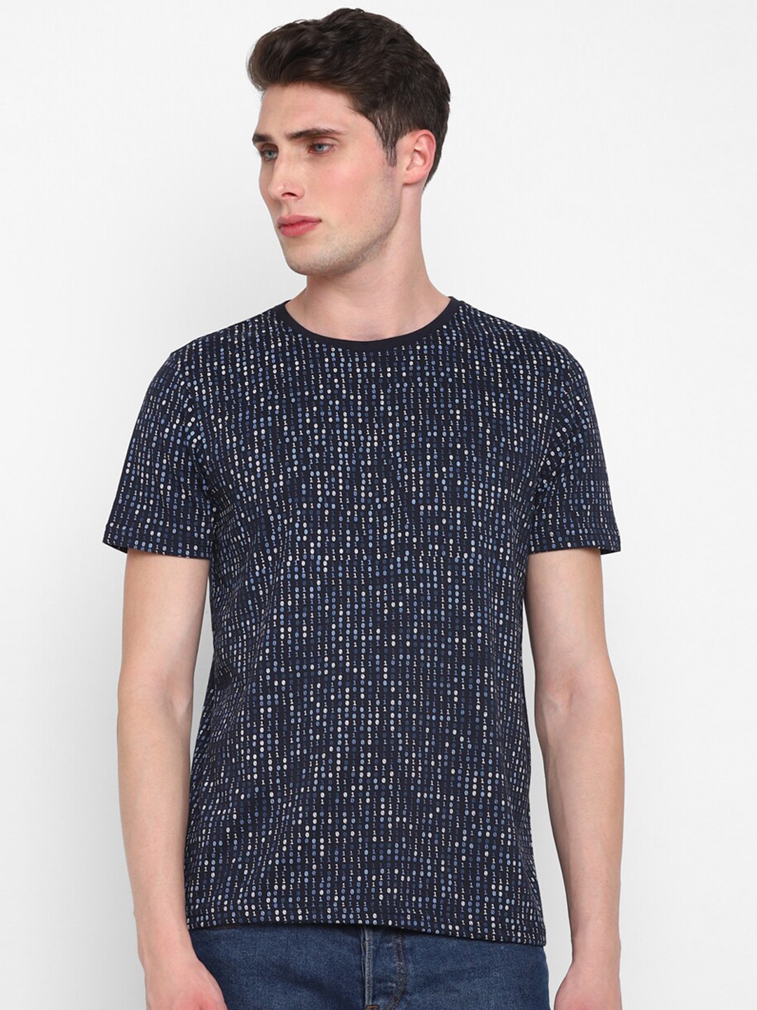 

Red Chief Typography Round Neck Cotton T-shirt, Navy blue