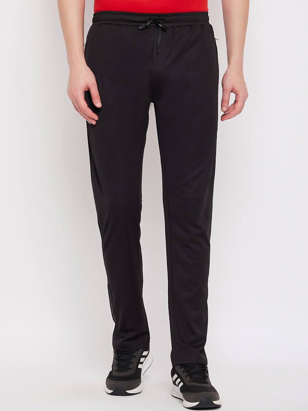 

NEVA Men Breathable Regular Fit Track Pants, Black