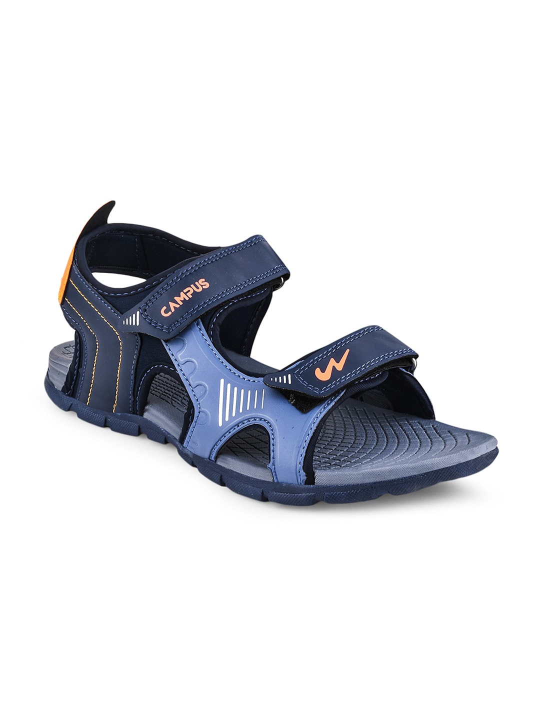 

Campus Men Patterned Sports Sandals, Navy blue