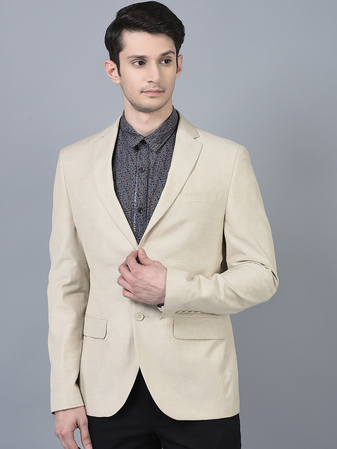 

CANOE Single Breasted Formal Blazer, Beige