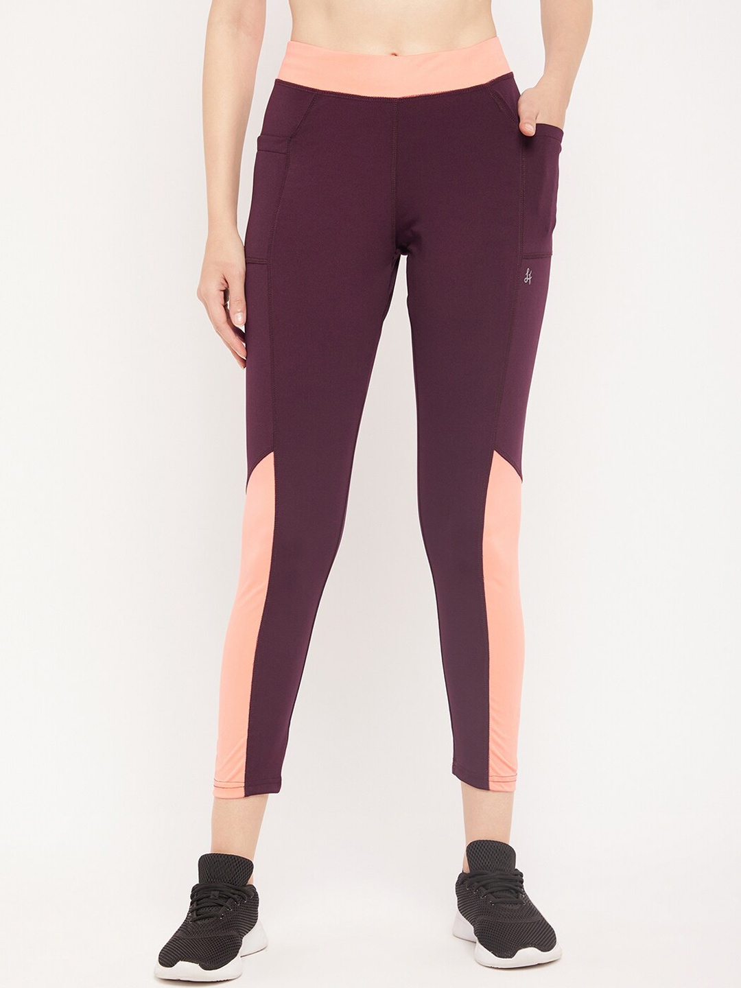

NEVA Women Colorblocked Breathable Track Pants, Brown
