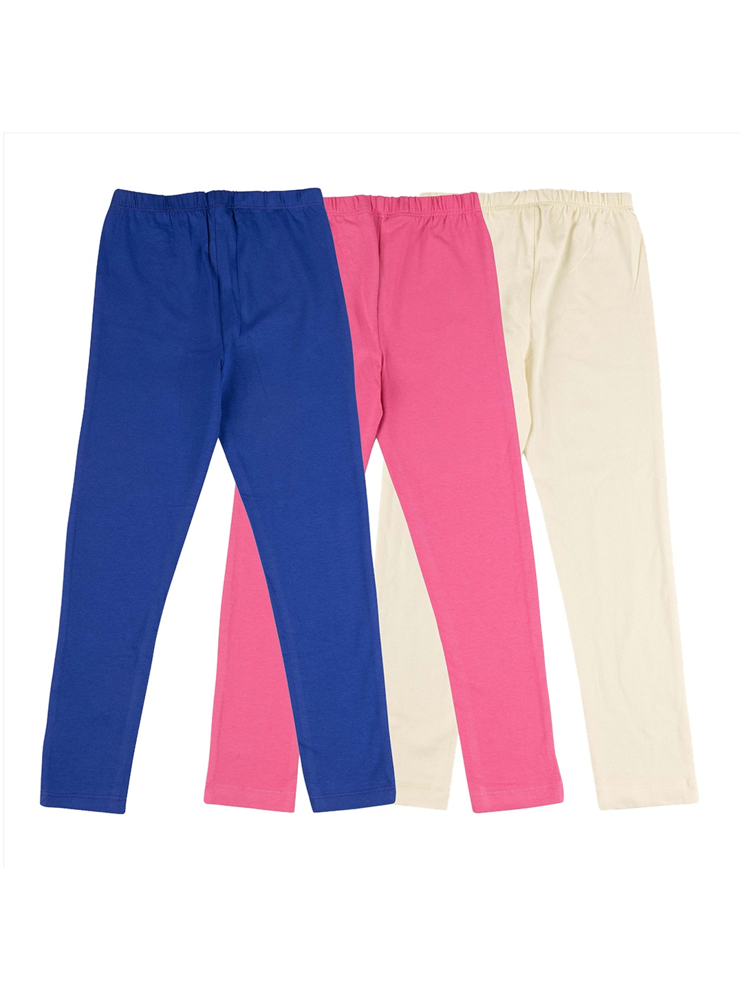 

JusCubs Girls Pack of 3 Ankle-Length Cotton Leggings, Pink