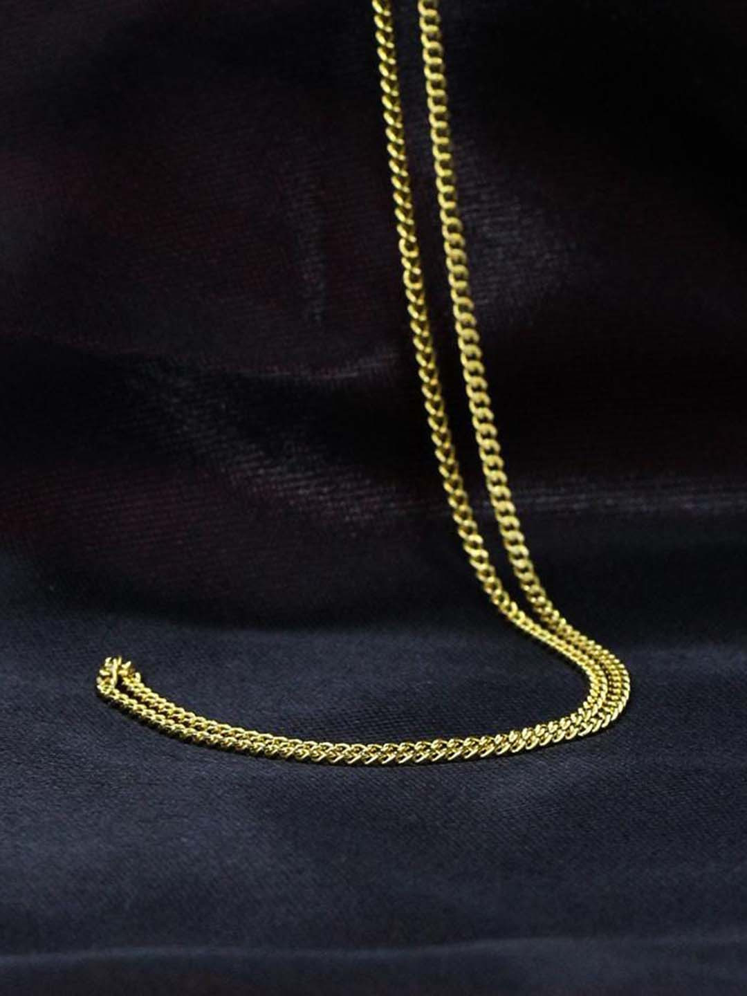 

CANDERE A KALYAN JEWELLERS COMPANY Men Lightweight 22KT BIS Hallmark Gold Chain- 3.87 g