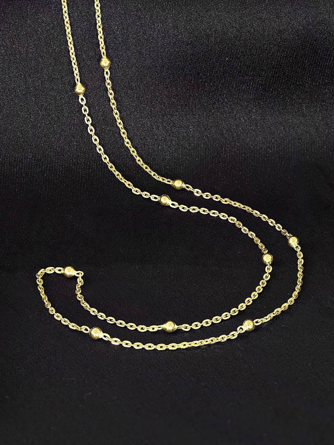 

CANDERE A KALYAN JEWELLERS COMPANY Lightweight 22KT BIS Hallmark Gold Chain 3.79 g