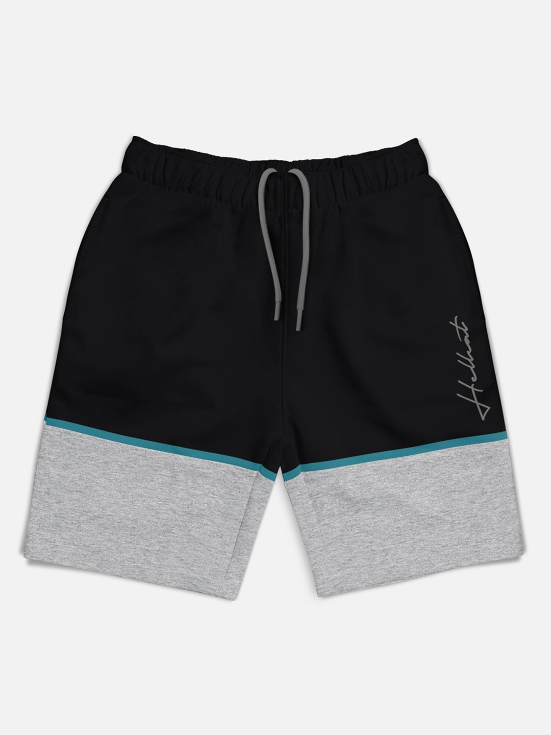 

HELLCAT Boys Colourblocked Technology Shorts, Black