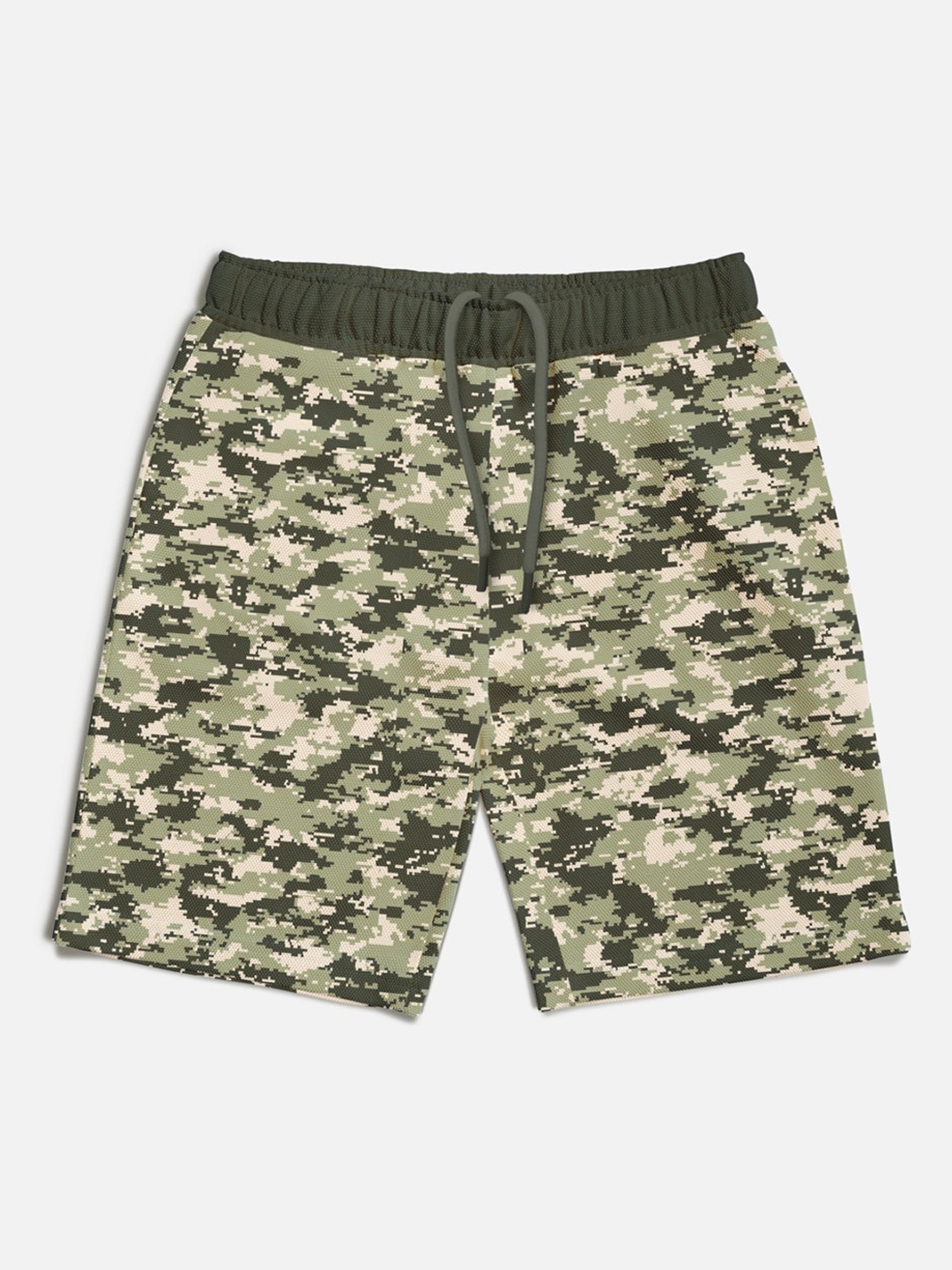 

HELLCAT Boys Camouflage Printed Shorts, Olive