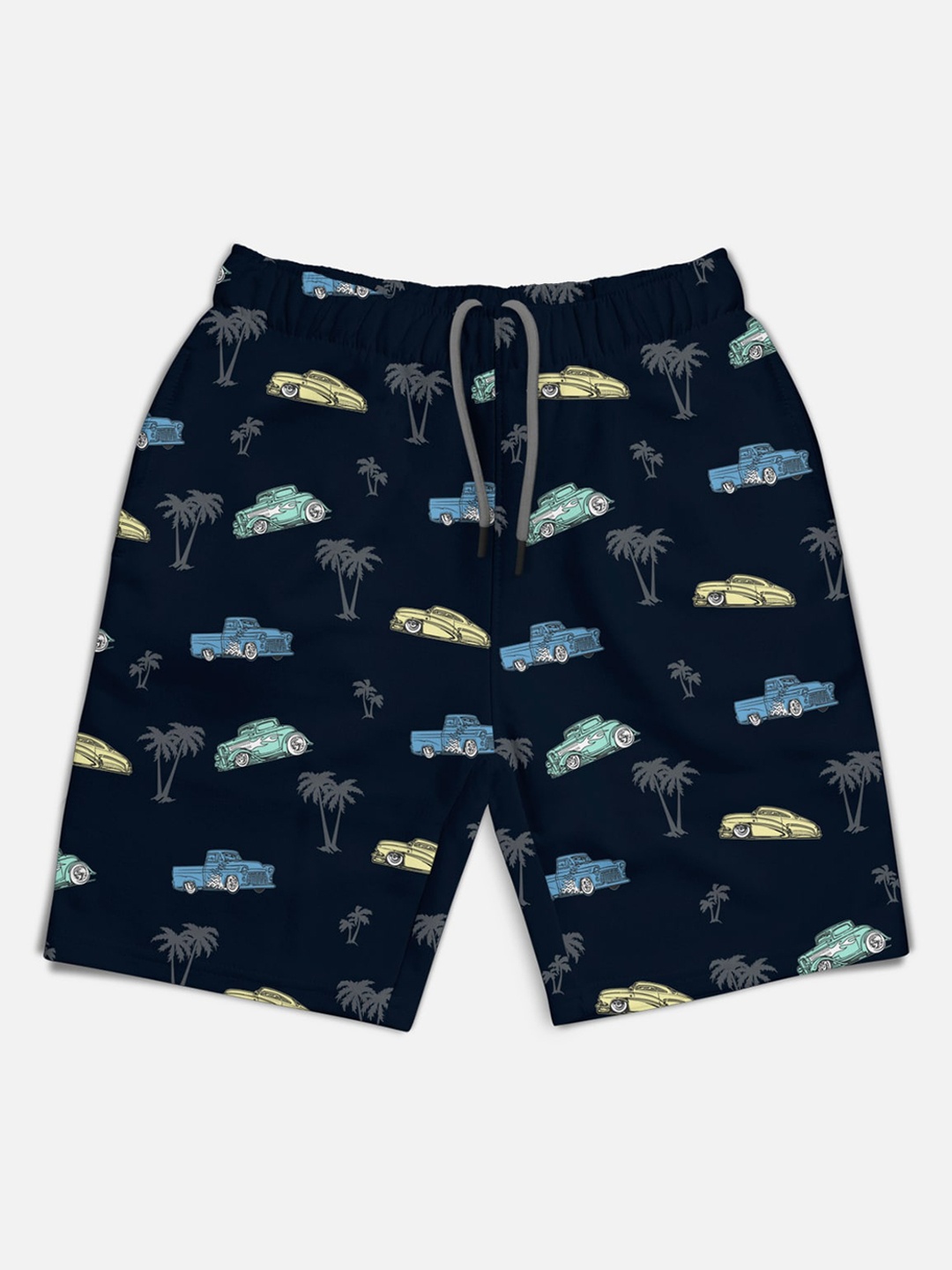 

HELLCAT Boys Printed Mid-Rise Shorts, Blue