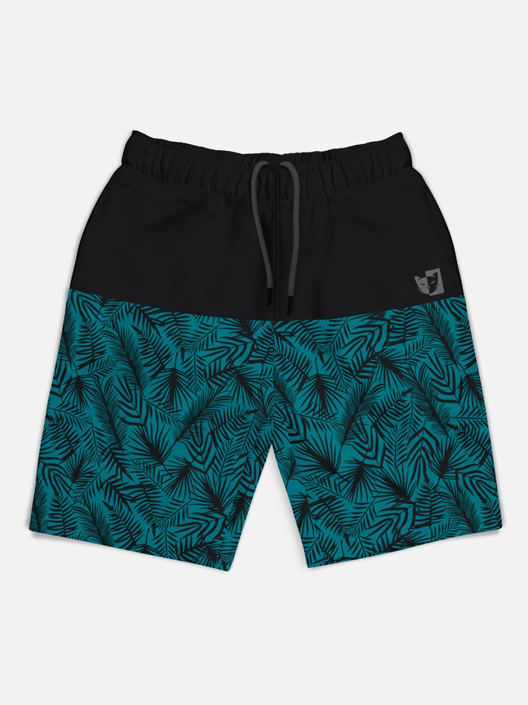 

HELLCAT Boys Printed Mid-Rise Shorts, Black