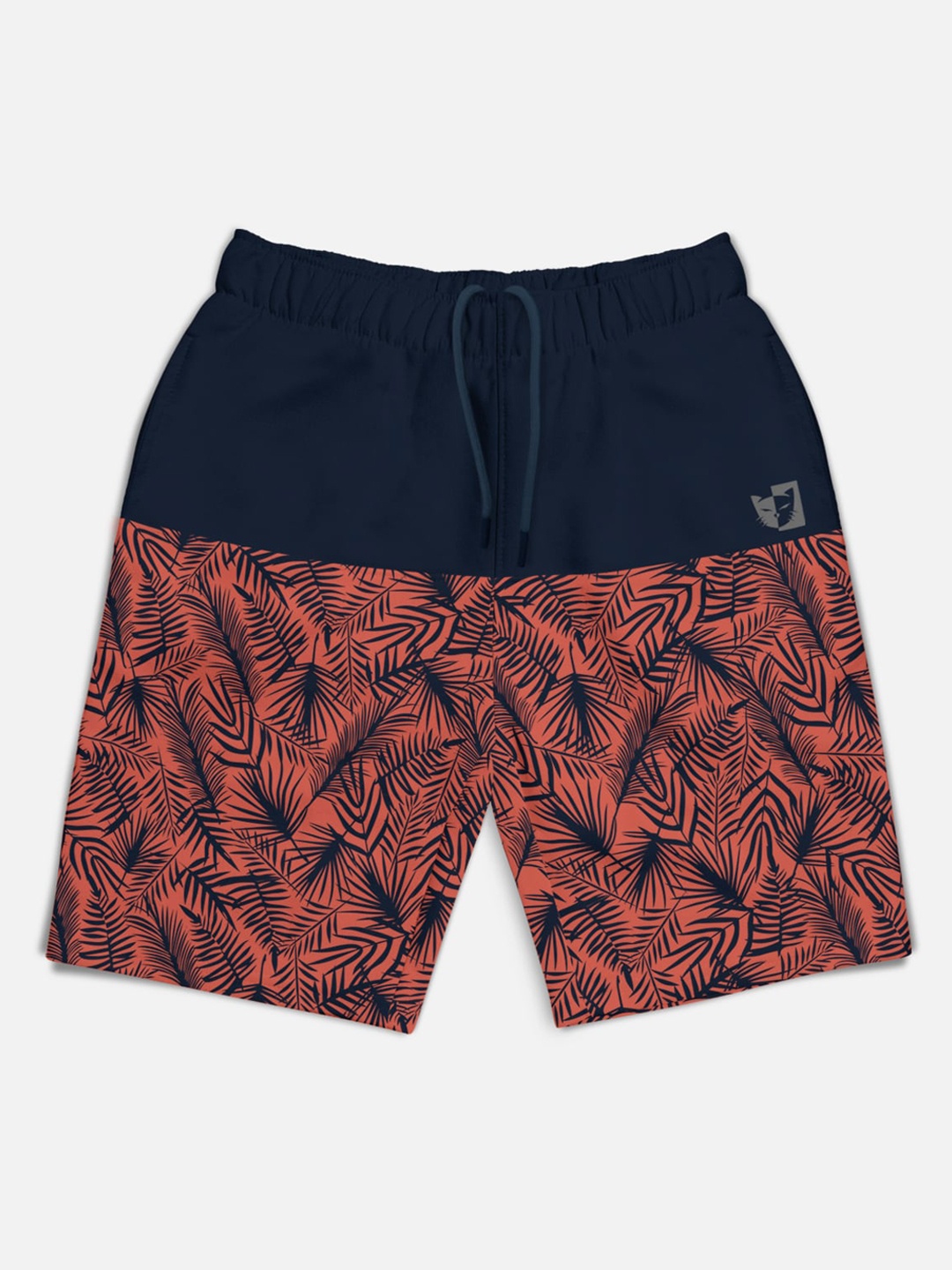 

HELLCAT Boys Floral Printed Shorts, Navy blue