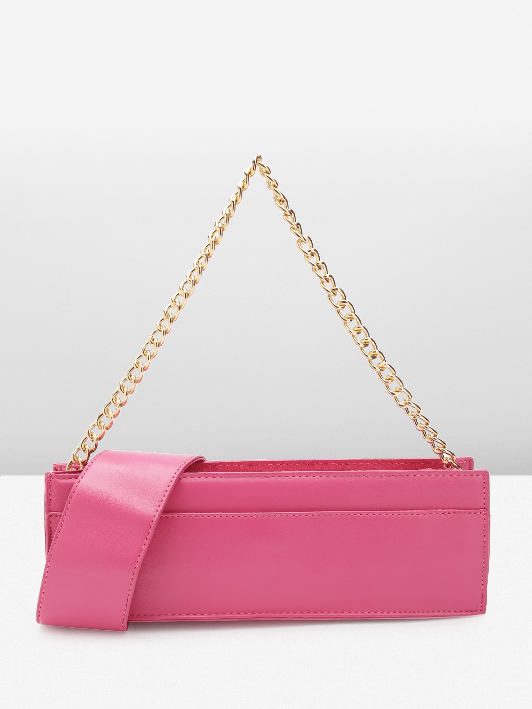 

MISSPAP Women Rectangle Structured Shoulder Bag, Fuchsia
