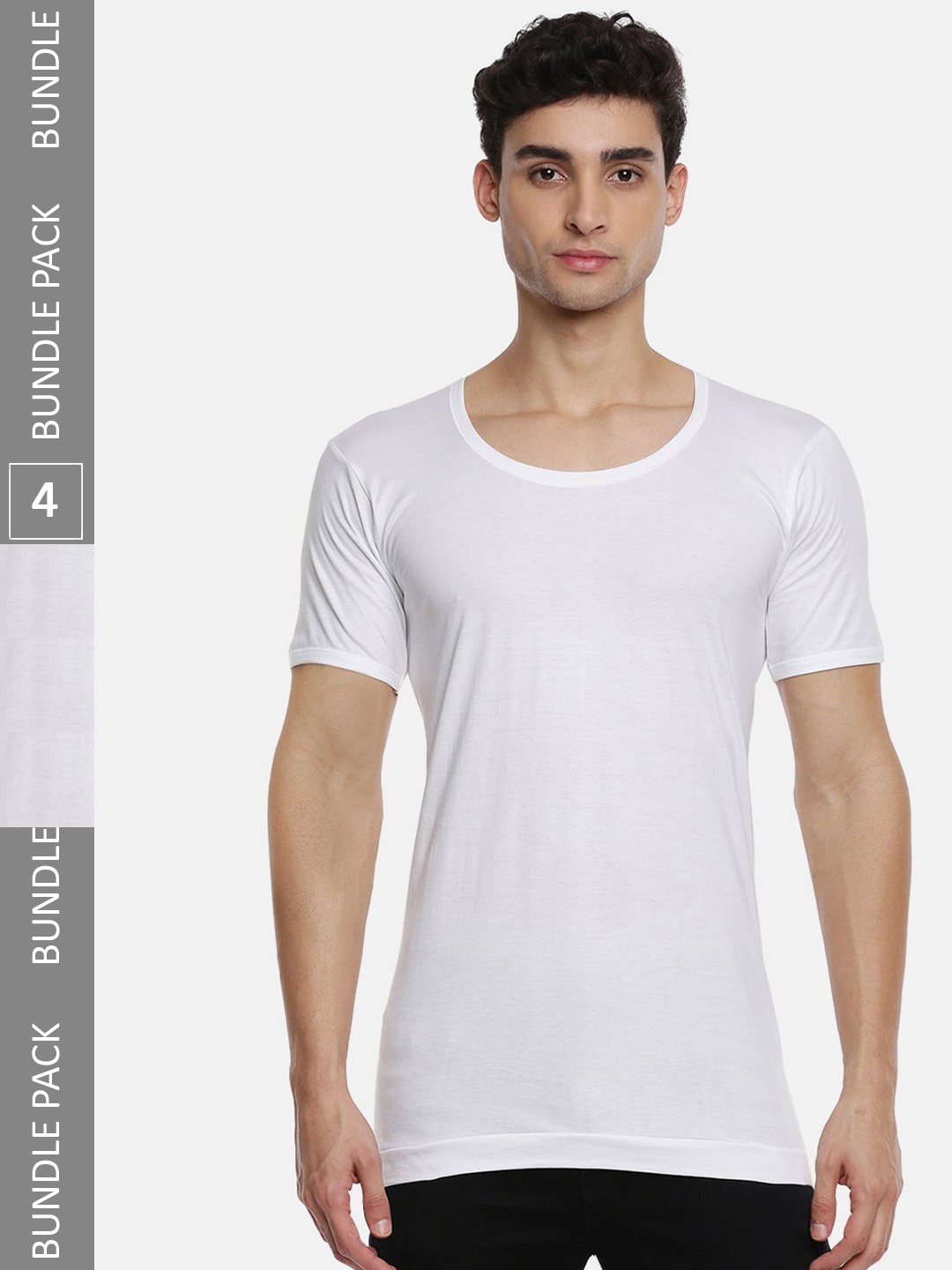 

Ramraj Pack Of 4 Pure Cotton Undershirt Vest, White