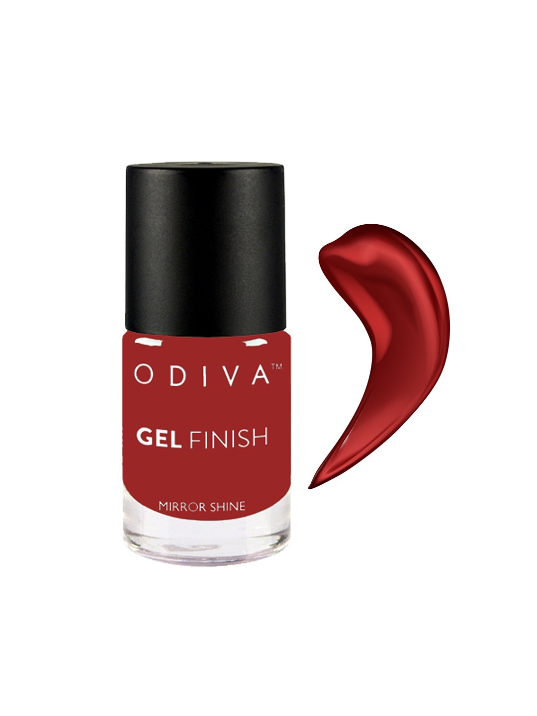 

ODIVA Gel Finish Long-Wearing Mirror Shine Nail Polish 11ml - Charming Affair 25, Maroon