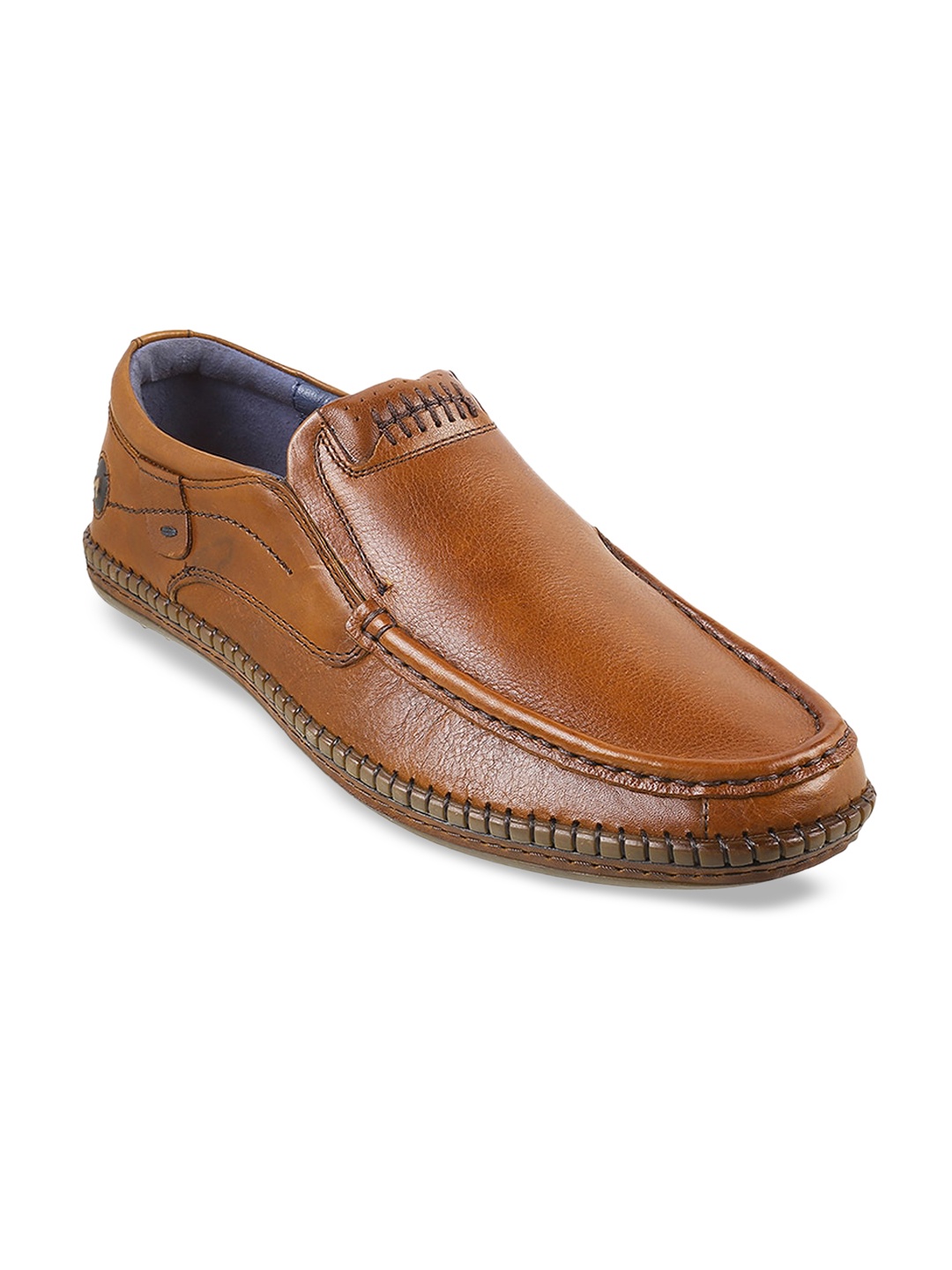 

Metro Men Leather Comfort Insole Basics Loafers, Tan