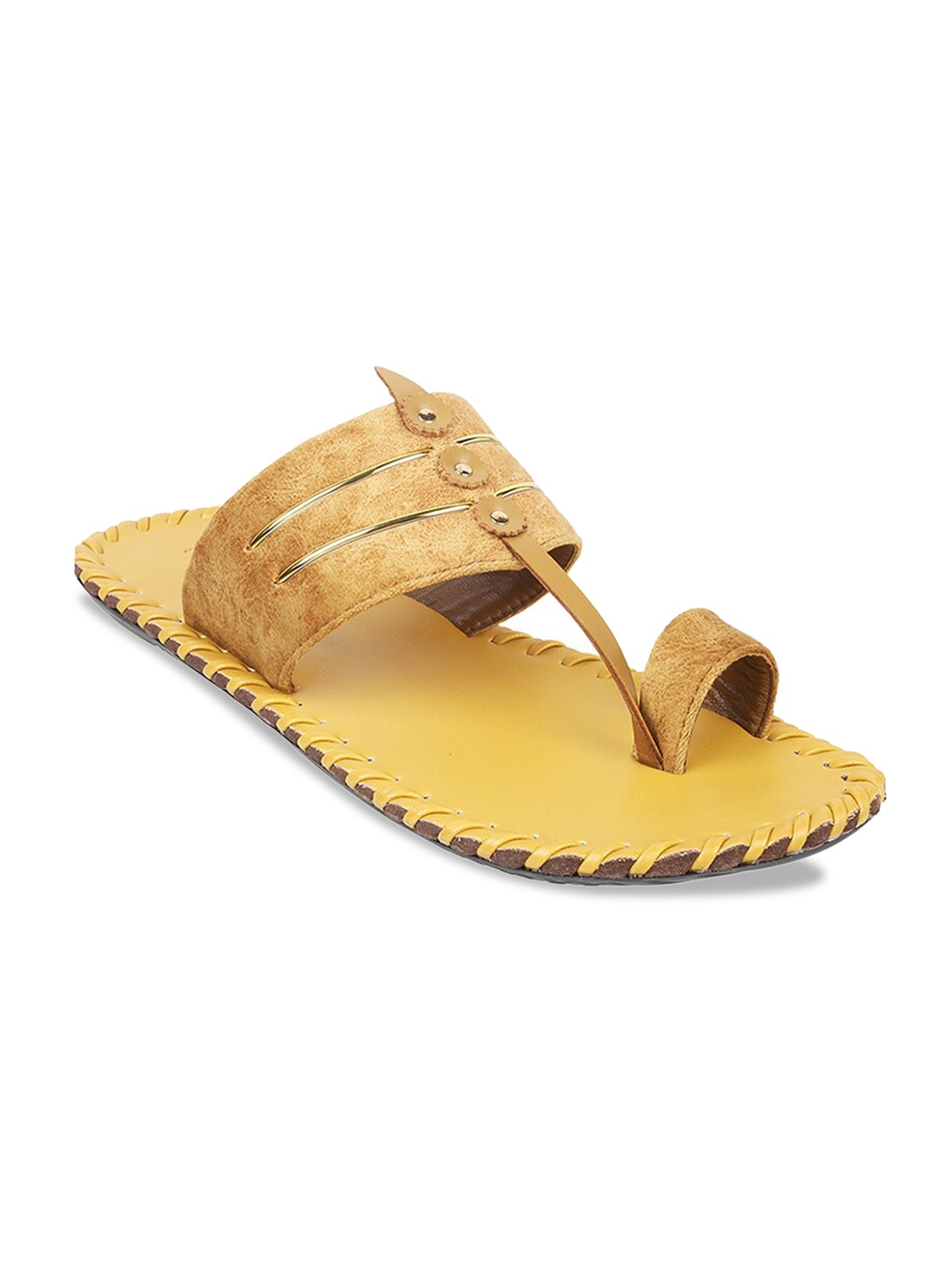 

Metro Men Open One Toe Suede Comfort Sandals, Beige