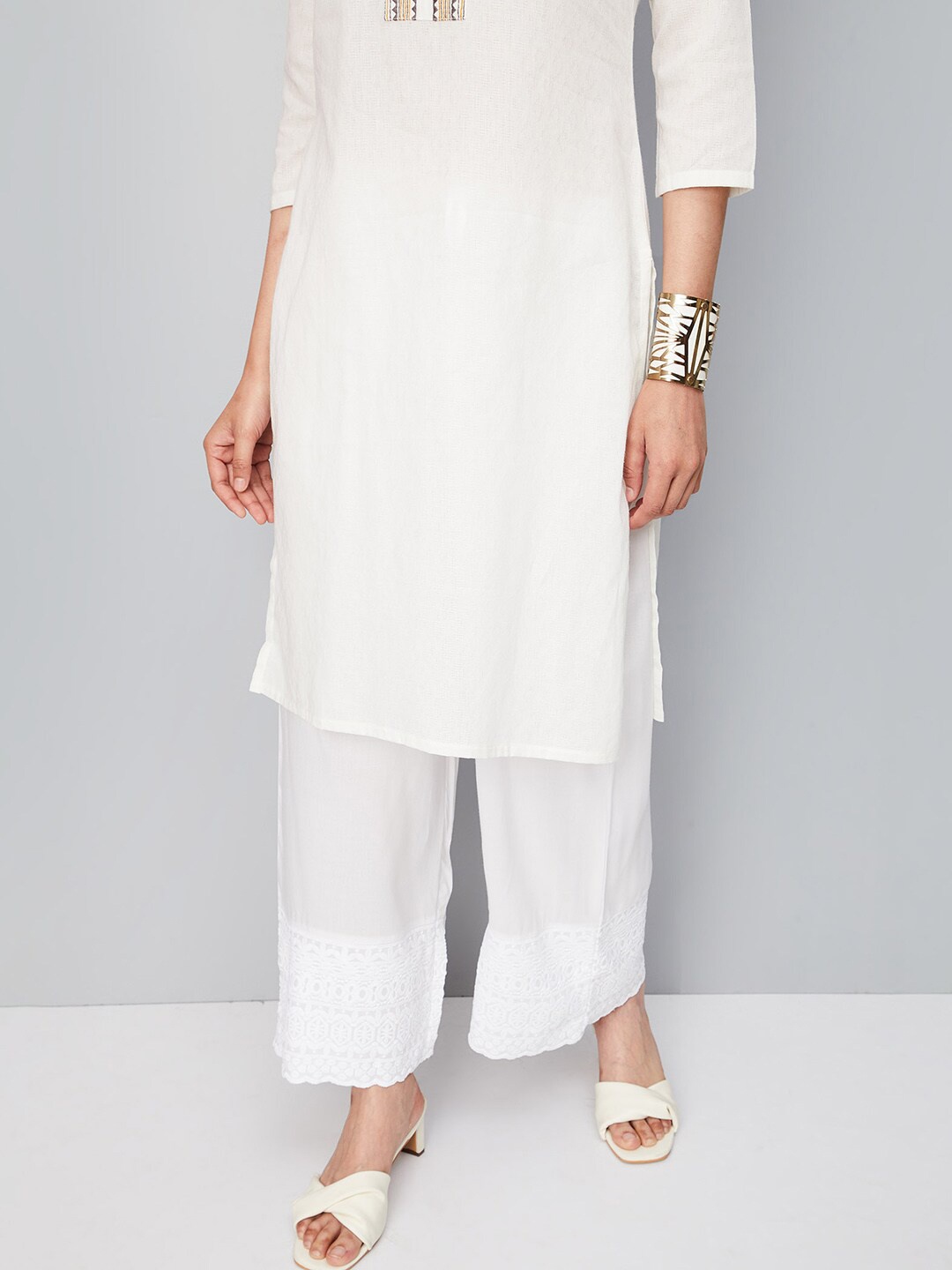 

max Women Ethnic Palazzos, White