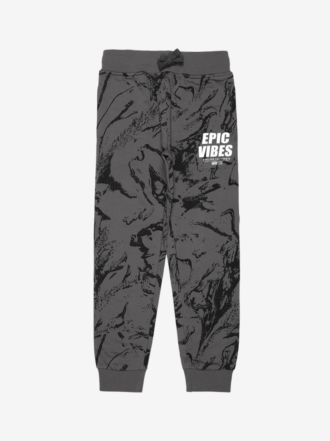 

Alan Jones Boys Printed Regular-Fit Joggers, Grey
