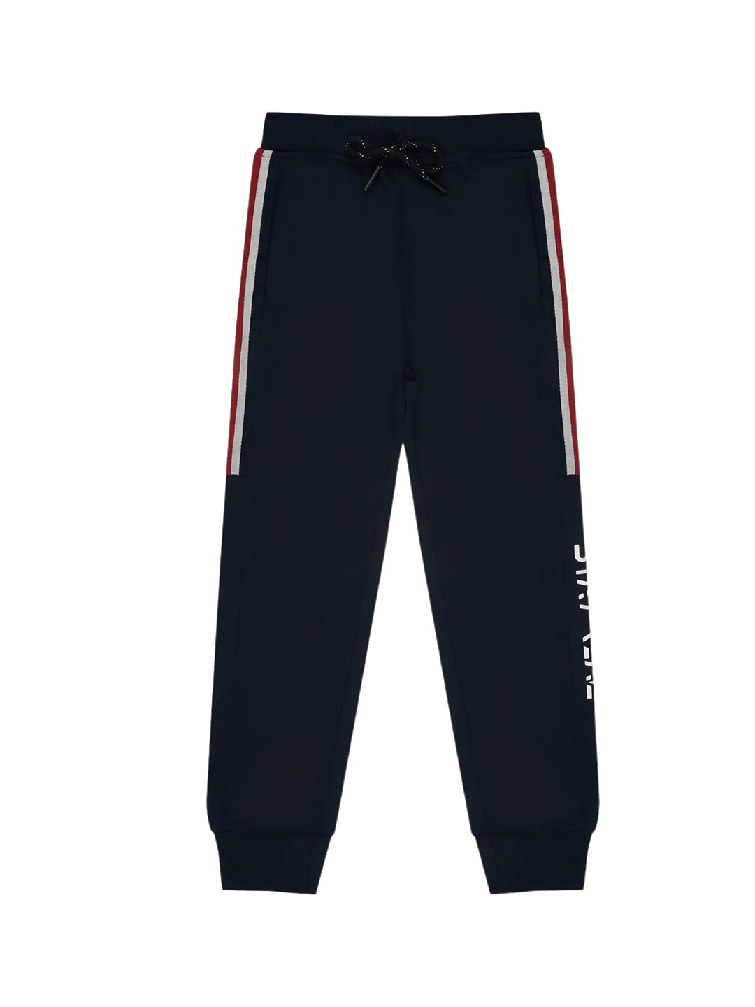 

Alan Jones Boys Side Taping Detail Regular Fit Joggers, Navy blue