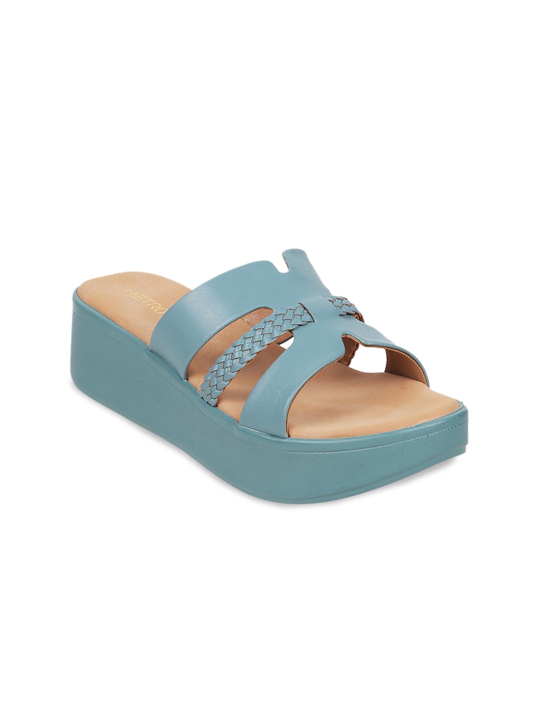

Metro Braided Flatform Heels, Blue