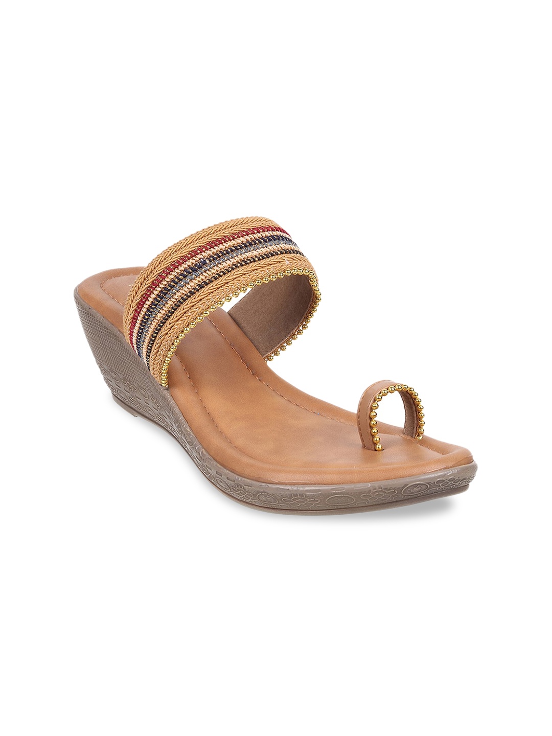 

Metro Embellished Open Toe Wedges, Gold