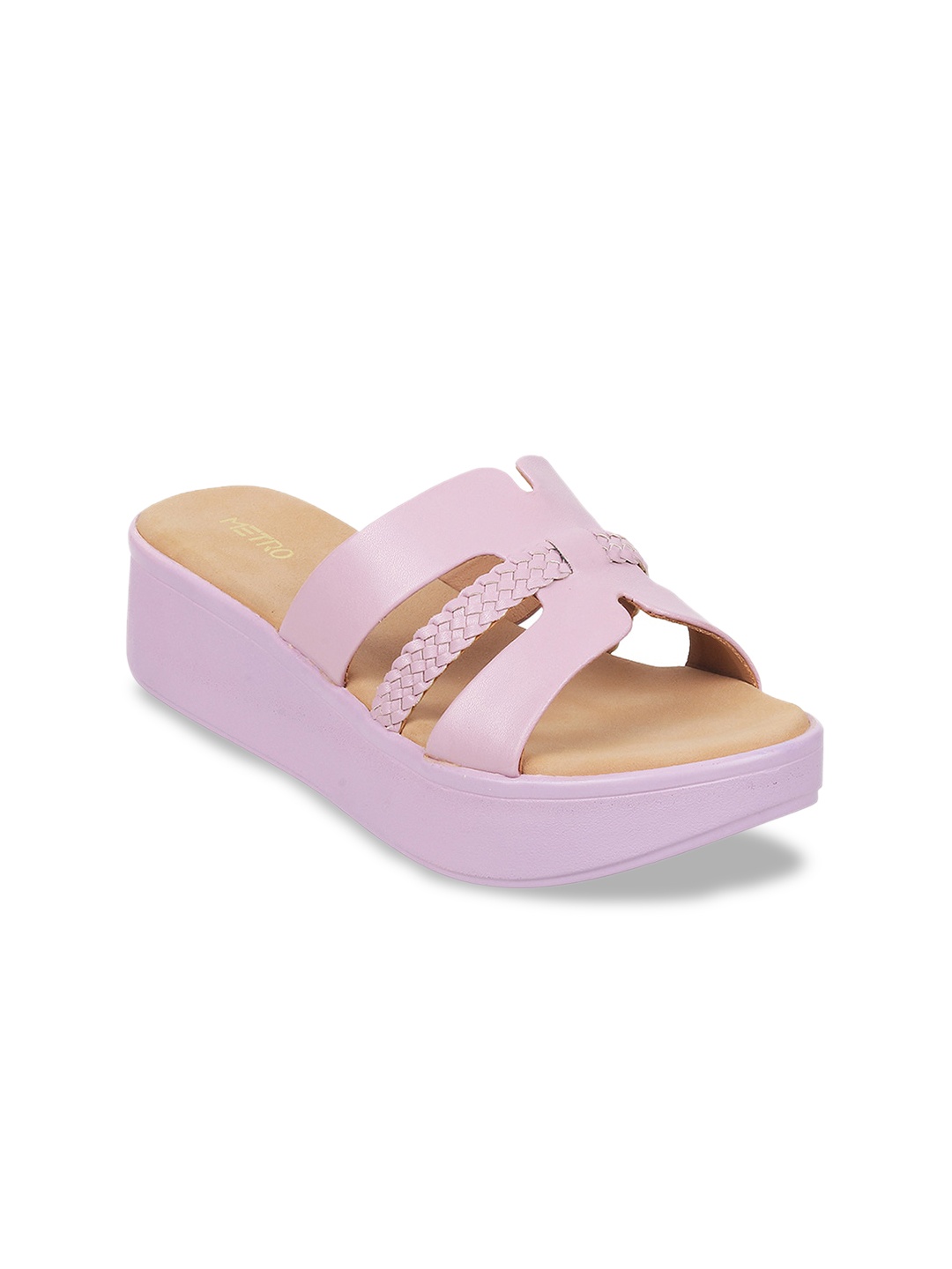 

Metro Textured Open Toe Wedges, Lavender