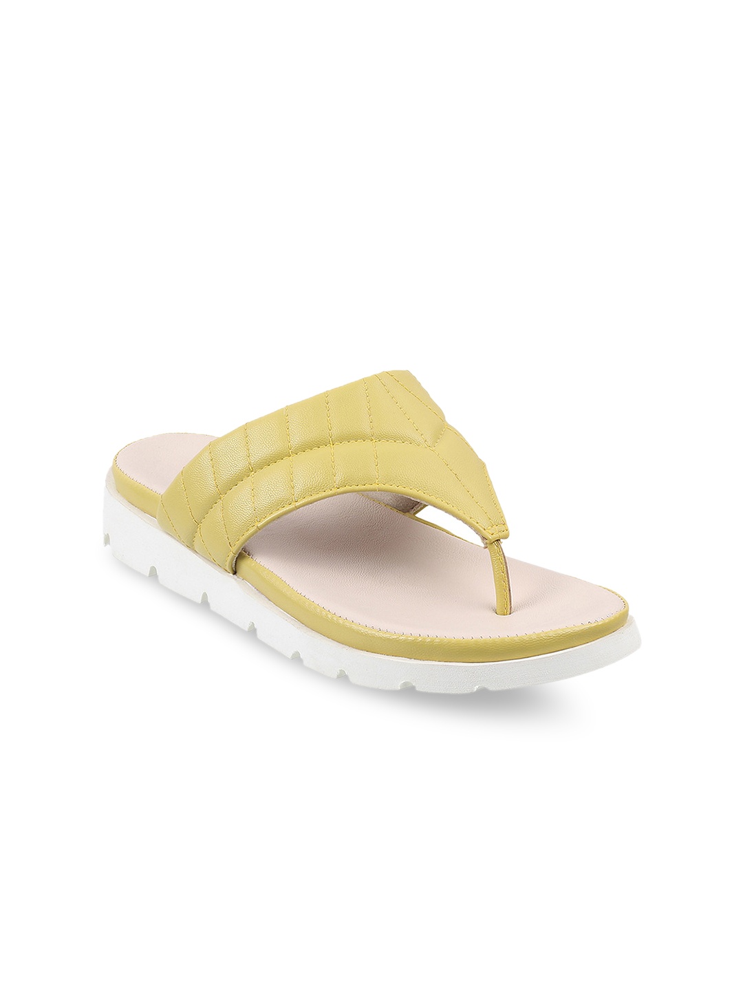 

Metro Women Textured Open Toe Flats, Green