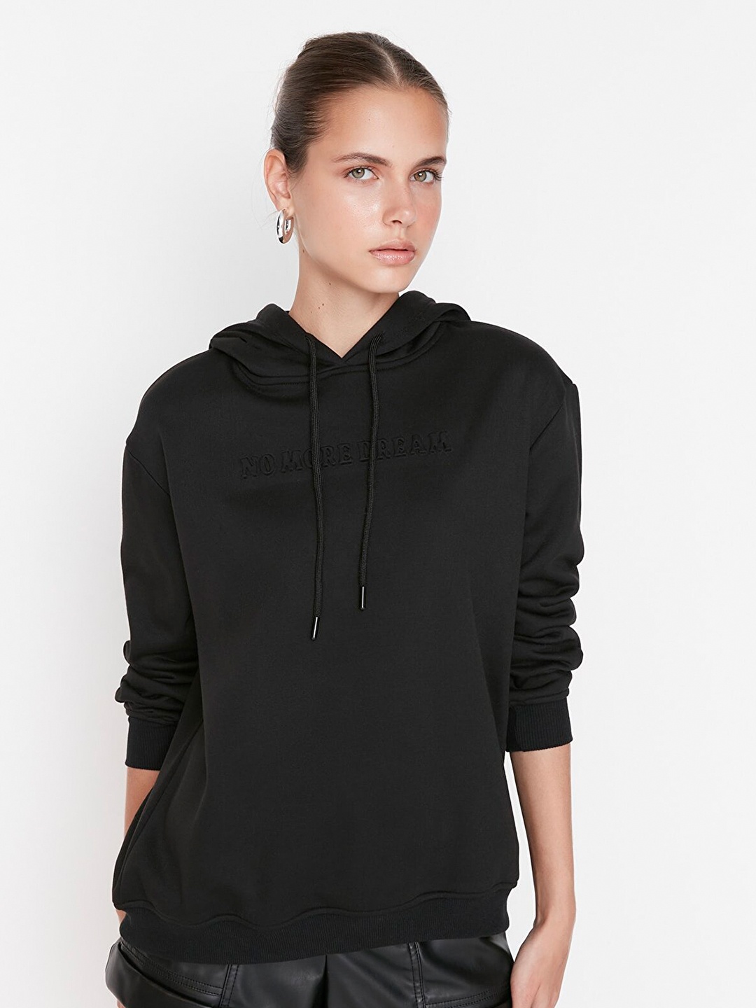 

Trendyol Hooded Long Sleeves Sweatshirt, Black