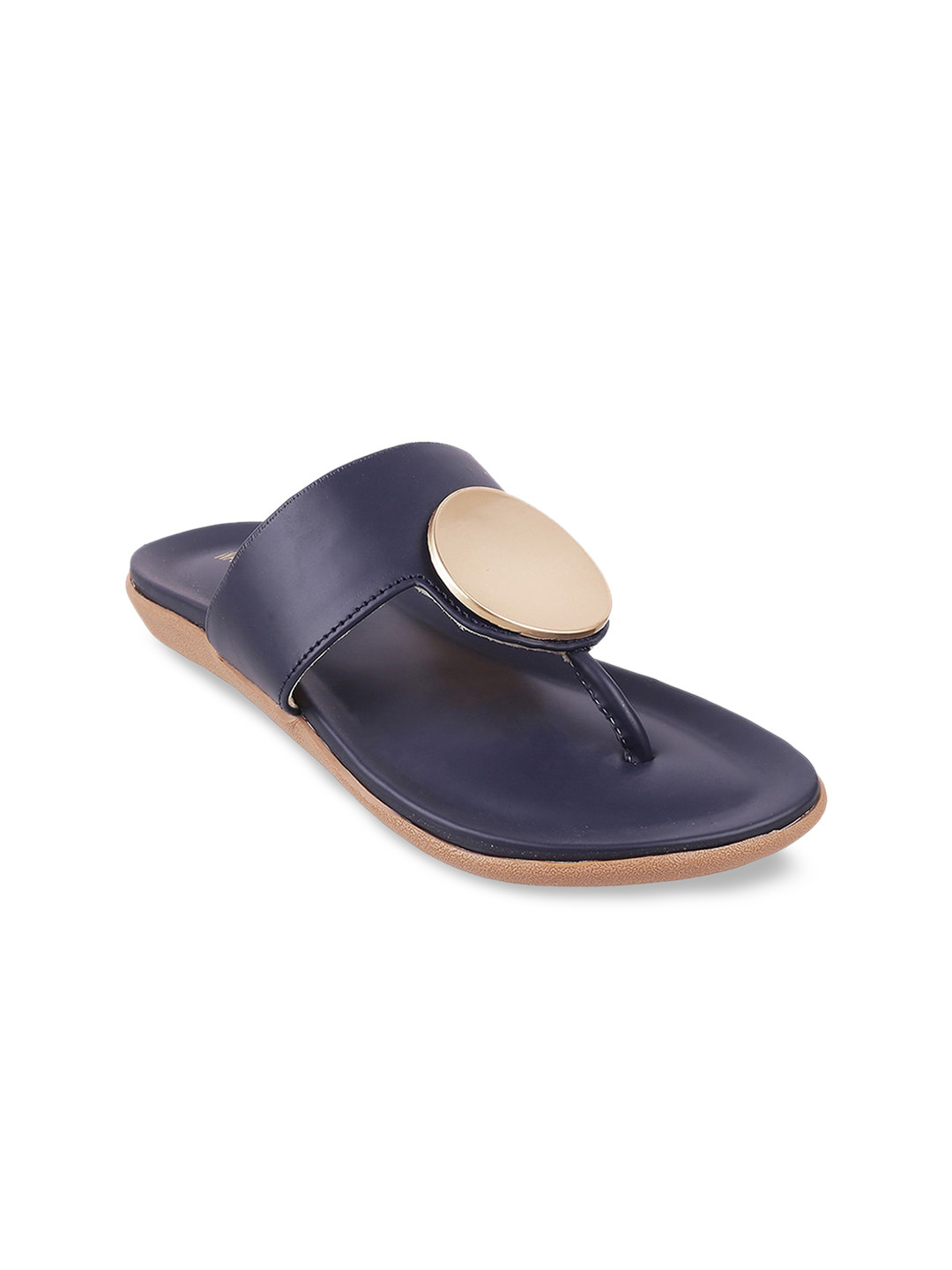 

WALKWAY by Metro Women Synthetic Open Toe Flats, Blue