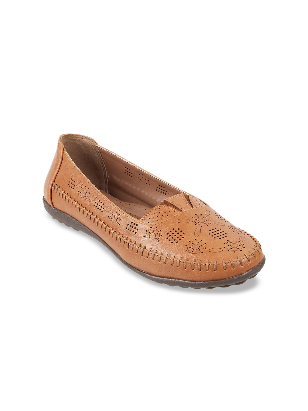 

WALKWAY by Metro Women Textured Casual Loafers, Tan