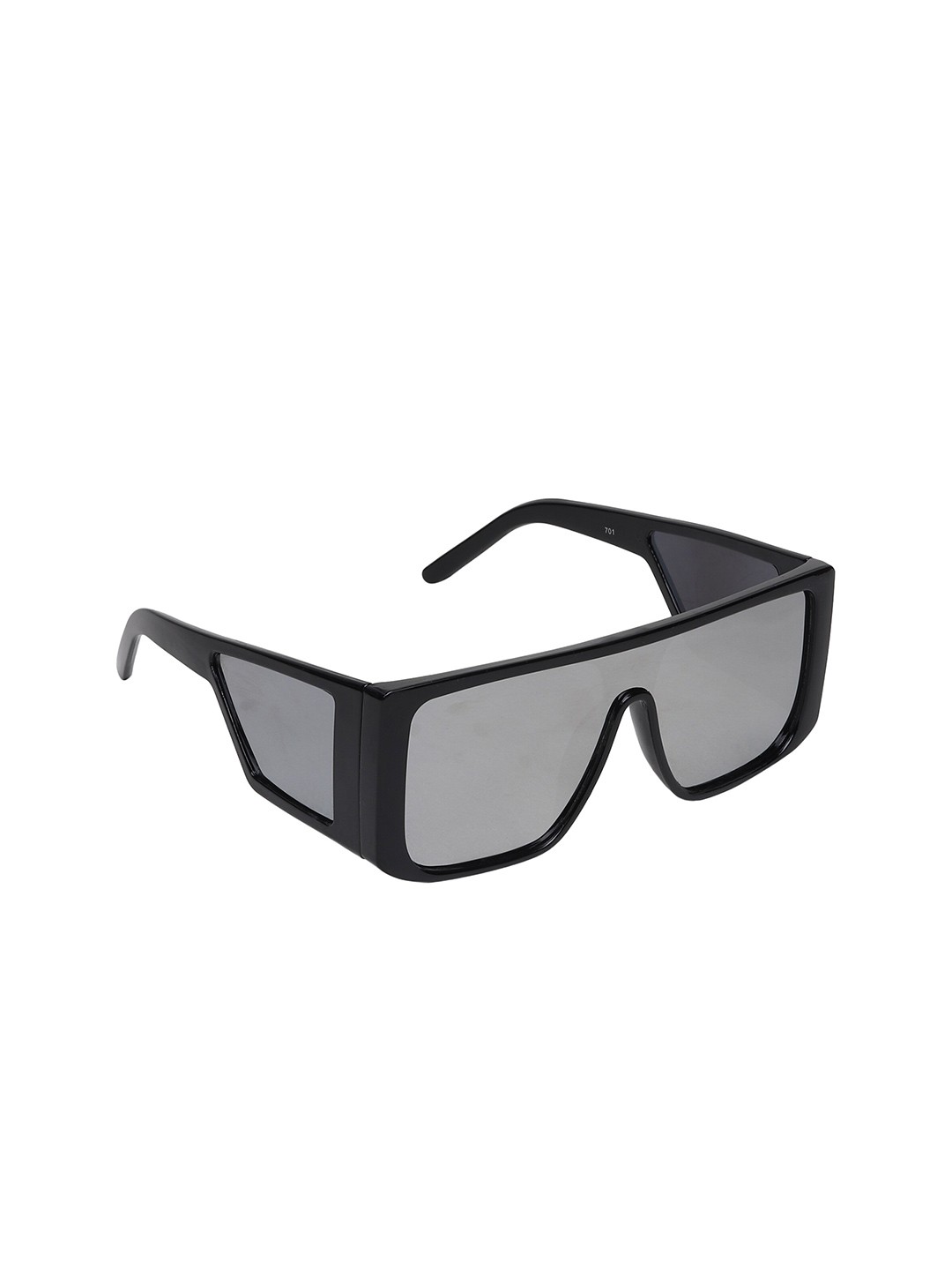 

CRIBA Full Rim Square Sunglasses with UV Protected Lens VCR_701_SIL-MER, Grey