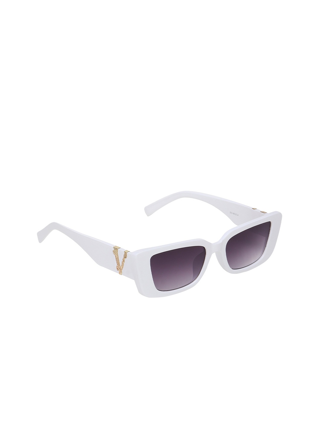 

CRIBA Full Rim Rectangle Sunglasses with UV Protected Lens VCR_CORN-WHT-GREY
