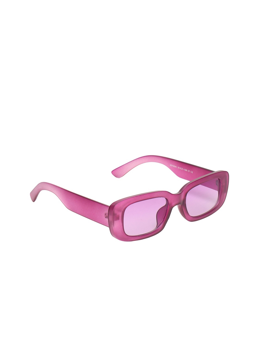 

CRIBA Full Rim Rectangle Sunglasses with UV Protected Lens VCR_D-PINK_CANDY