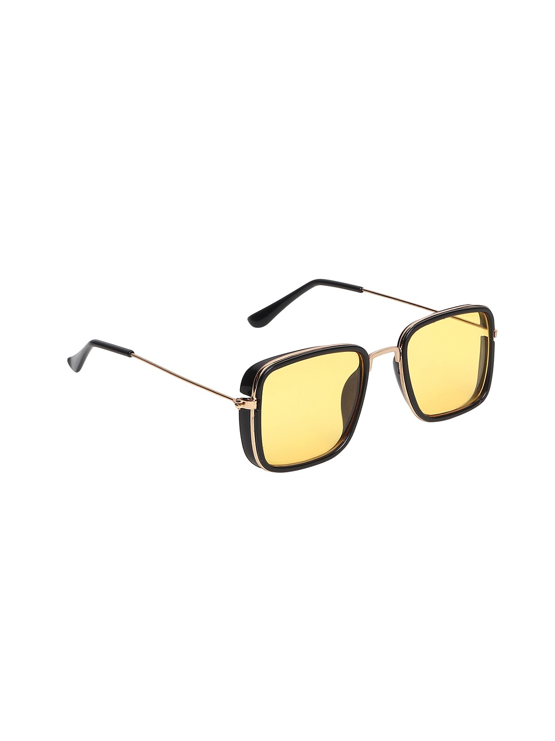 

CRIBA Full Rim Square Sunglasses with UV Protected Lens VCR_KS_PC_G-YLW, Yellow