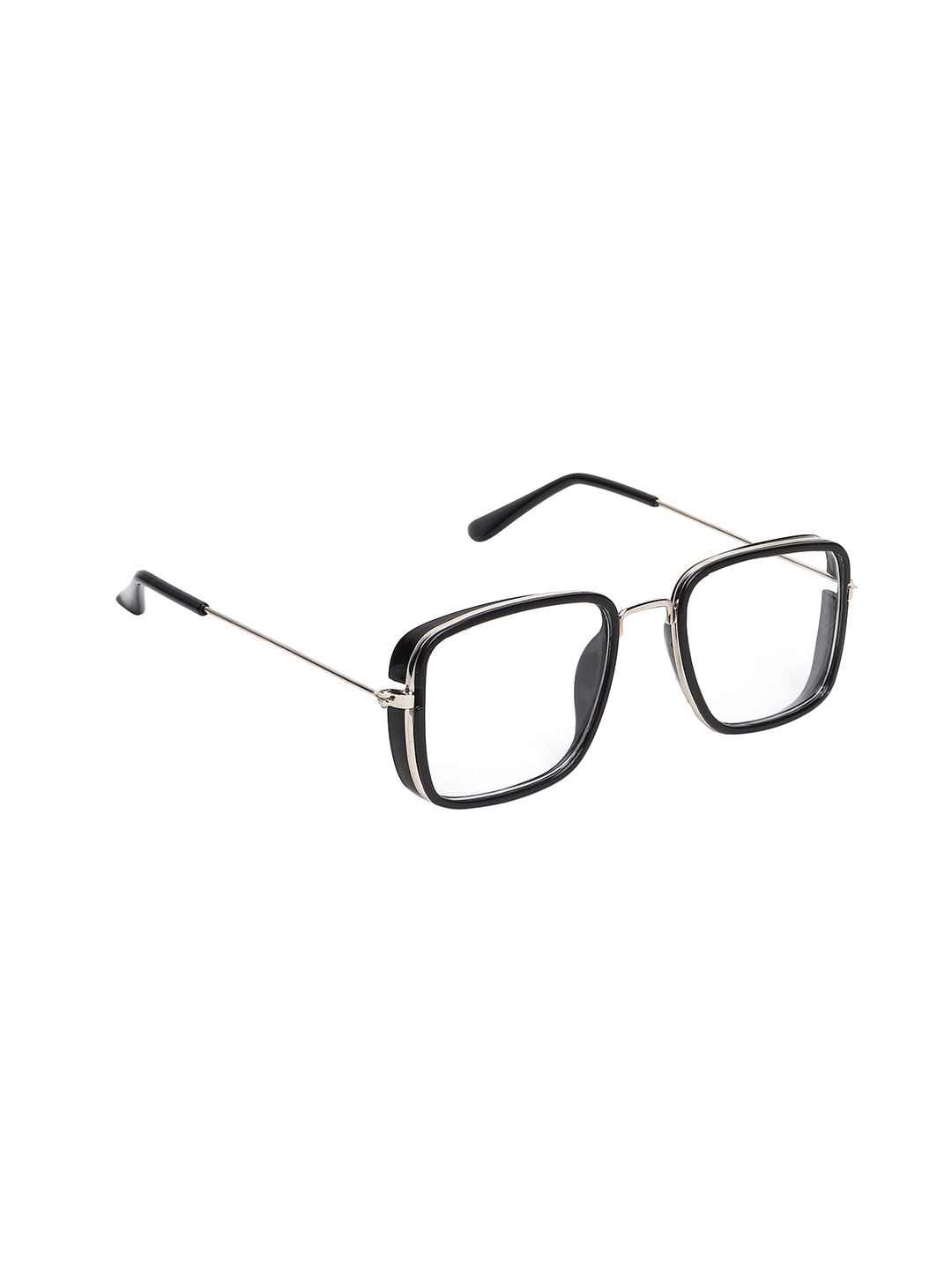 

CRIBA Full Rim Square Sunglasses with UV Protected Lens VCR_KS_PC_G-NCLR, Transparent